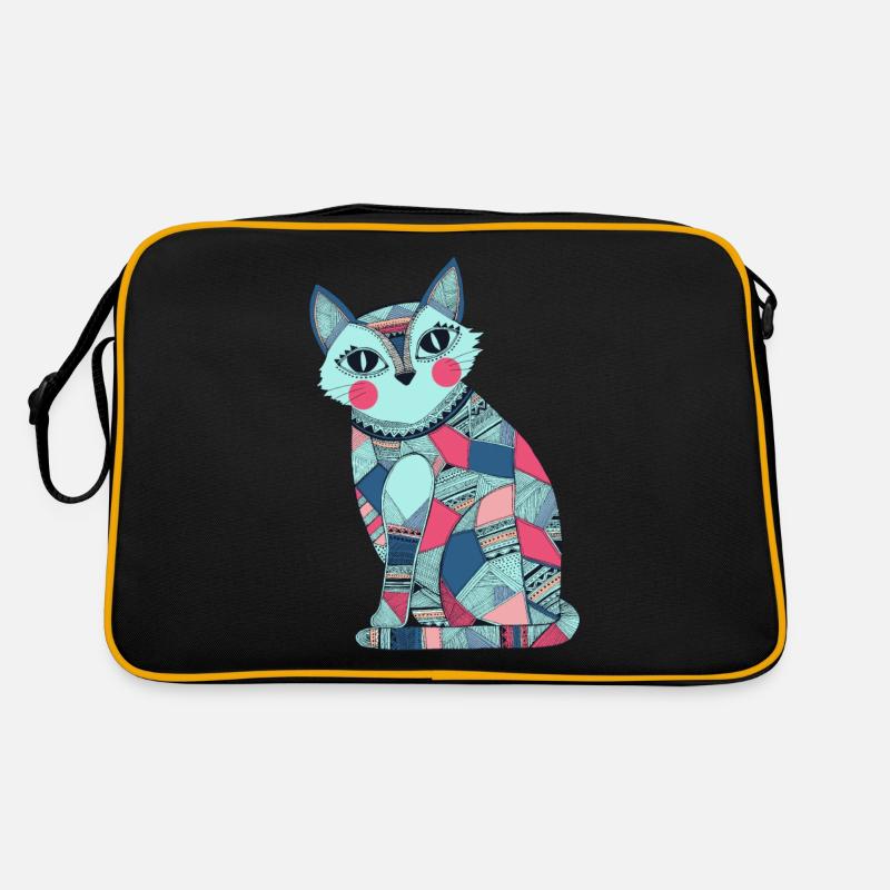 Patchwork Katze Retro Tasche