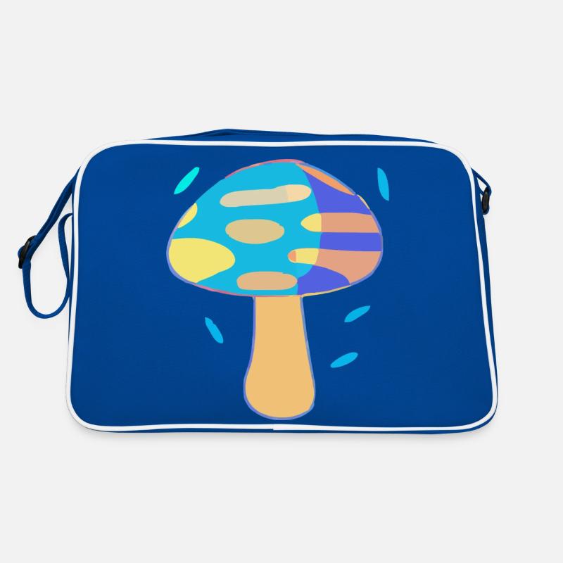 Le champignon bleu Sac Retro