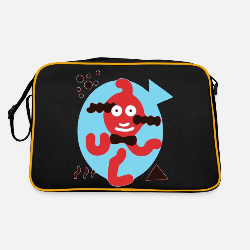 Kuckuck der Goldfisch Retro Tasche