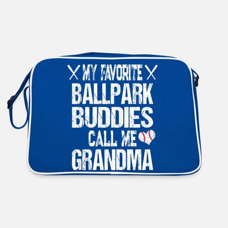 Mes copains préférés du stade de baseball appelez-moi Grand-mère Love Sac Retro