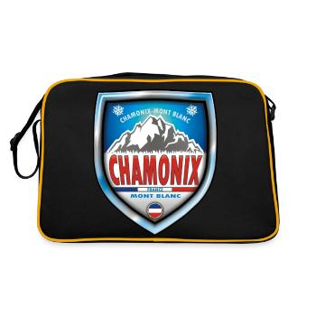 Chamonix Mont Blanc France - Retro Bag - black/gold - Back