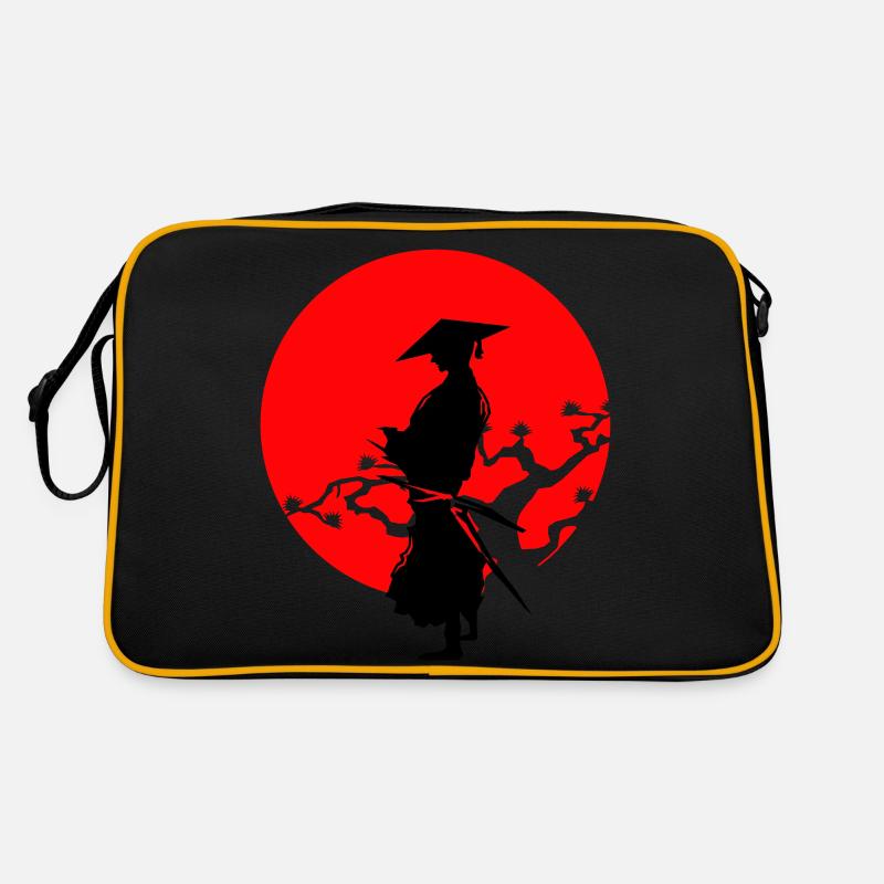 samurai warrior Retro Tasche