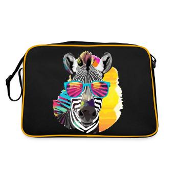 Mat the zebra - Retro Bag - black/gold - Back