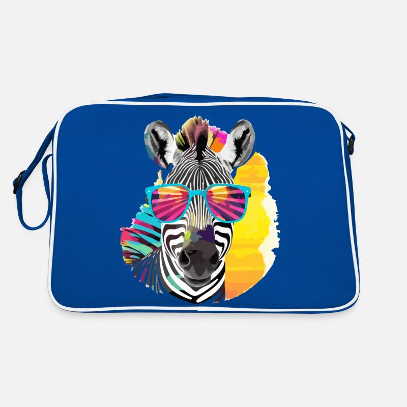 Verfilzen Sie das Zebra Retro Tasche
