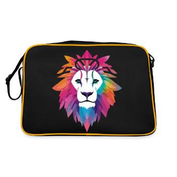 Lou le lion - Sac Retro - noir/or - Dos
