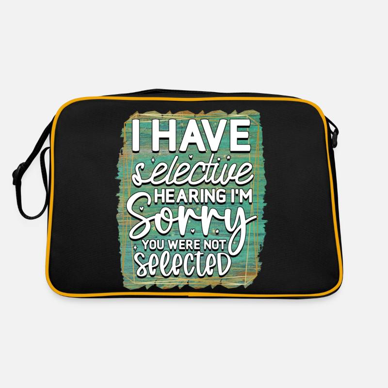 I have selective hearing Retro Tasche