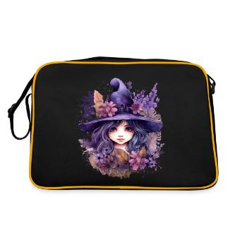 Adorable Baby Girl Witch Gothic Fantasy Vibes - Sac Retro - noir/or - Dos