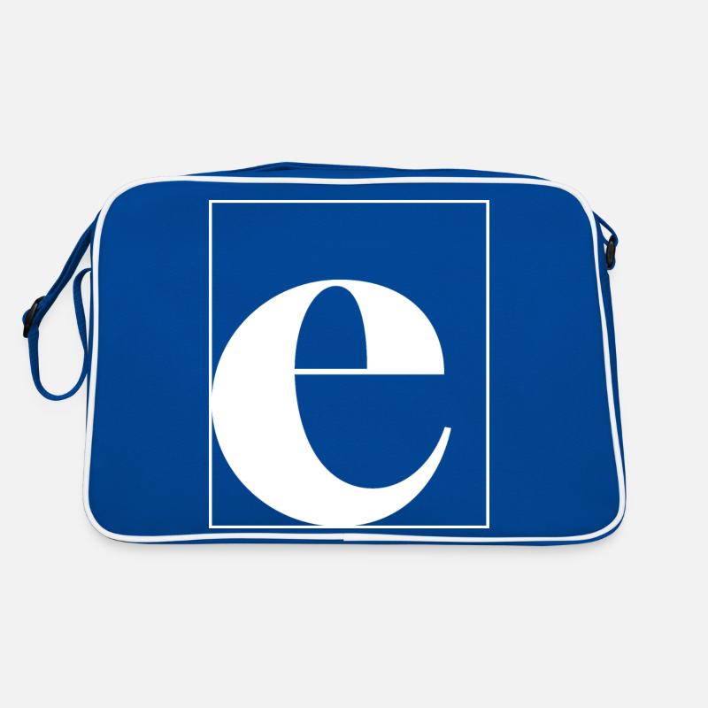 Letter alphabet e Retro Bag