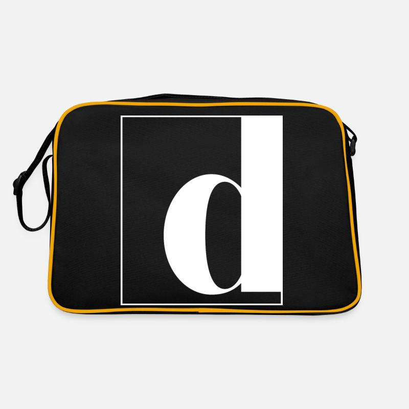 Lettre alphabet d Sac Retro