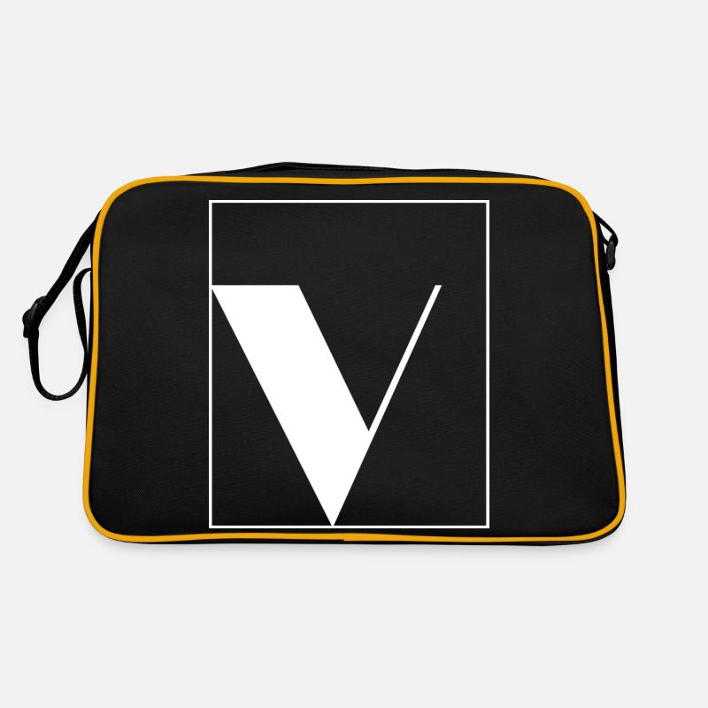 Letter alphabet v Retro Bag