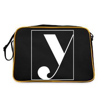 Buchstabenalphabet y - Retro Tasche - Schwarz/Gold - Hinten