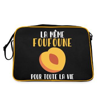 Enterrement de vie de garçon EVG Staff Marié Drôle - Sac Retro - noir/or - Dos