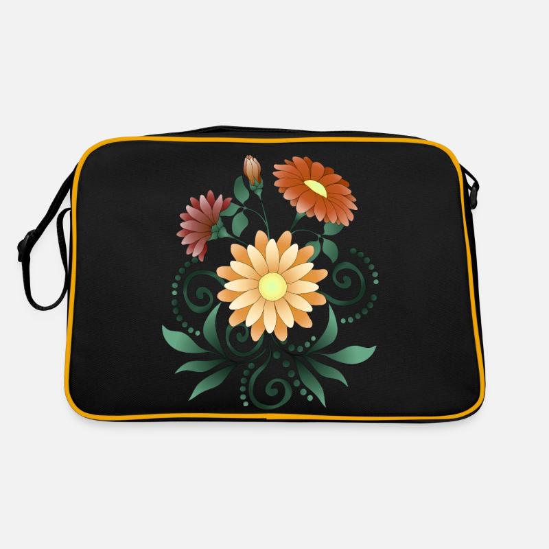 Blumen Retro Tasche
