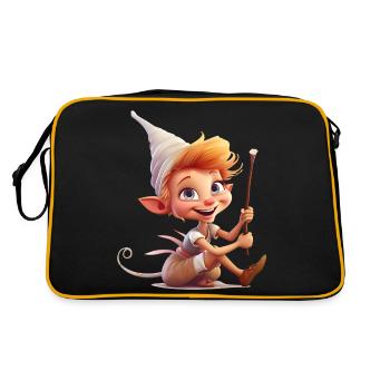 Leprechauns are a popular part of folklore - Retro Bag - black/gold - Back
