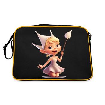 The tooth fairy is a fascinating creature - Retro Bag - black/gold - Back