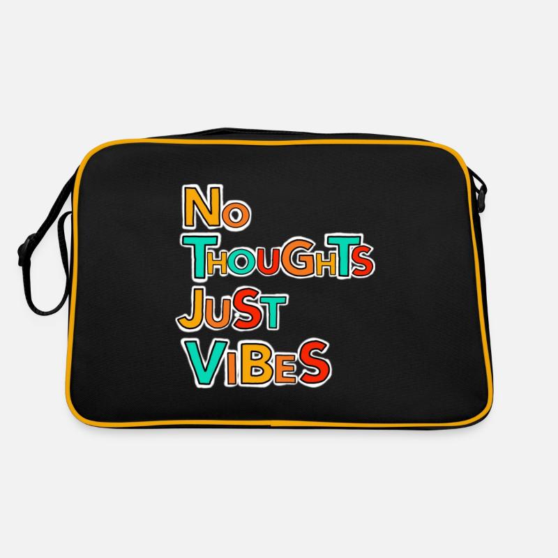 No thoughts, just vibes Retro Tasche