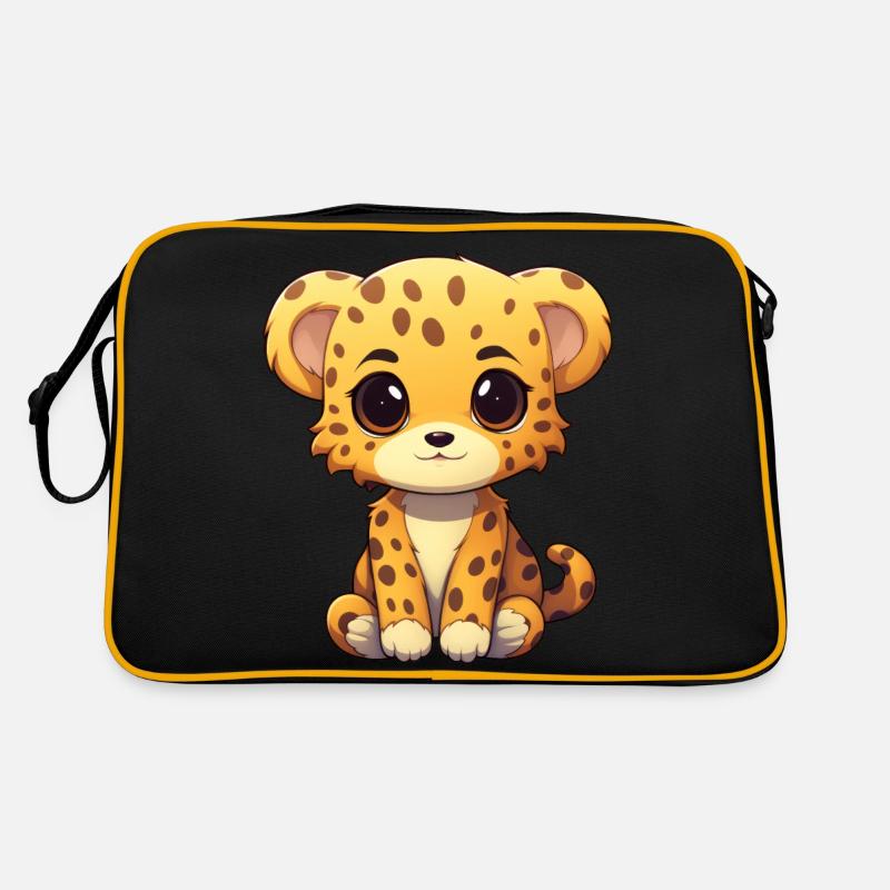 Cheetah Kawaii Retro Bag