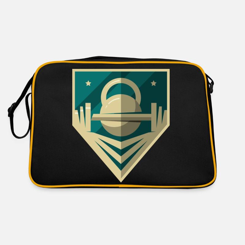 Logo d’haltère Sac Retro