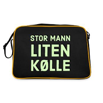 big man small club - Retro Bag - black/gold - Back