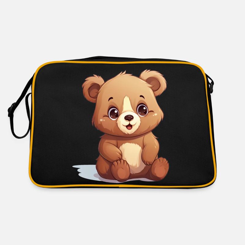 Ourson - Sac Retro - noir/or