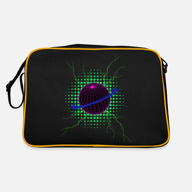 Techno Planet Retro Tasche