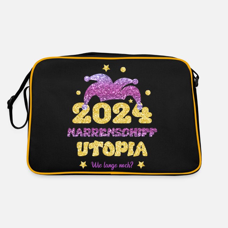 Narrenschiff Utopia 2024 Retro Tasche