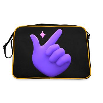 3D main claquement de doigts - Sac Retro - noir/or - Dos