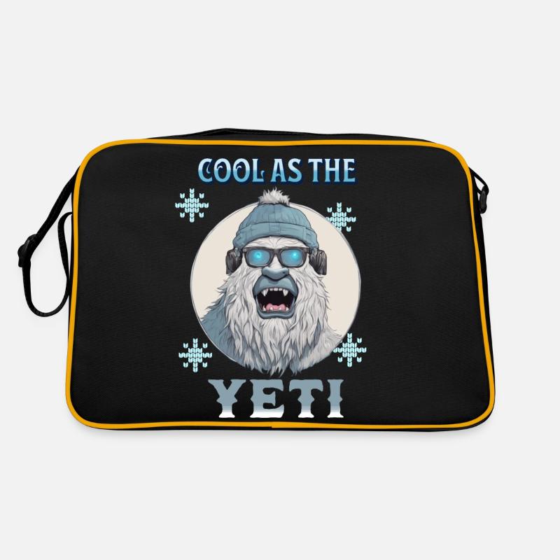 Cool comme le yéti - Sac Retro - noir/or