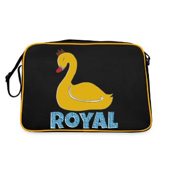 Swan Royal - Retro Bag - black/gold - Back