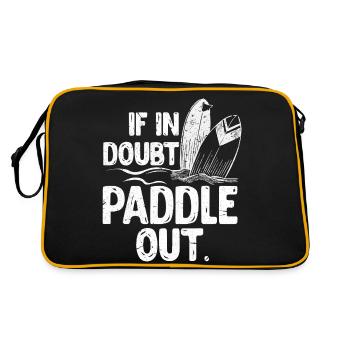 En cas de doute Paddle out Paddle board - Sac Retro - noir/or - Dos