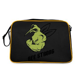 forte abeille moustique - Sac Retro - noir/or - Dos