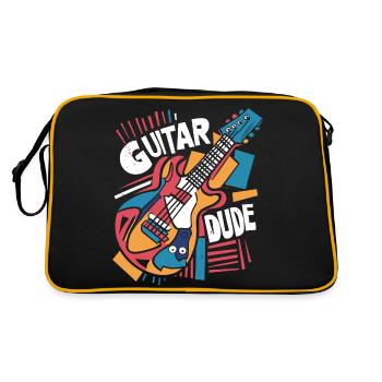 Guitar Dude - Music for Guitar Fans - Retro Bag - black/gold - Back