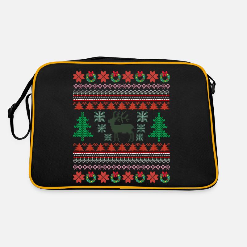 Retro Christmas Pattern 2 Retro Bag