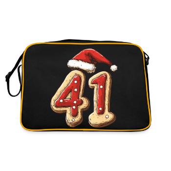 41 Number Christmas Cookie - Retro Bag - black/gold - Back