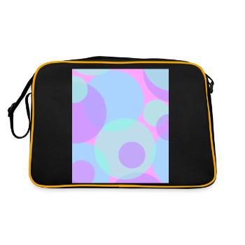 Points en pastel - Sac Retro - noir/or - Dos