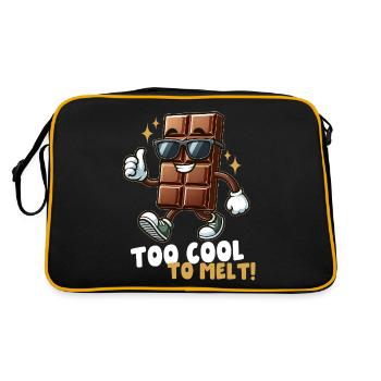 Barre de chocolat fraîche - Sac Retro - noir/or - Dos
