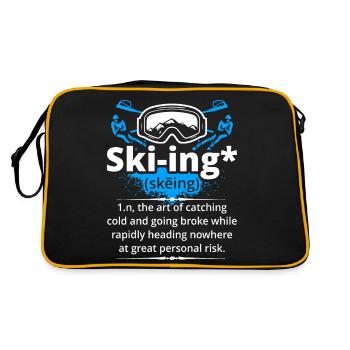 Skiing Definition - Retro Bag - black/gold - Back