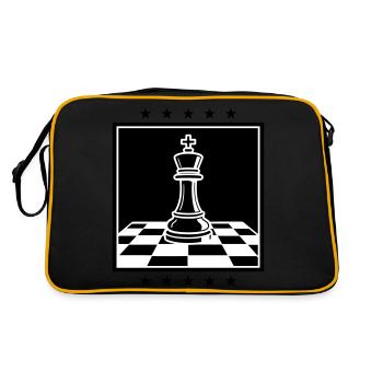 Chess King Chess - Sac Retro - noir/or - Dos