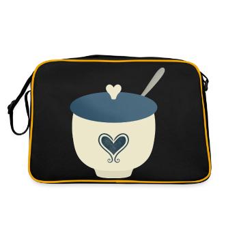 sugar bowl - Retro Bag - black/gold - Back