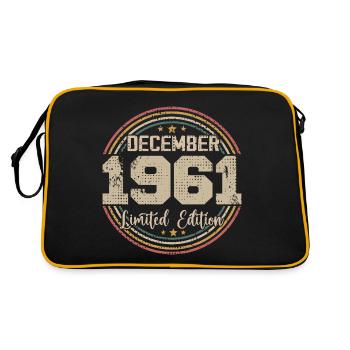 The legends were born in December 1961 - 1961 - Retro Bag - black/gold - Back