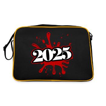 Blobs de 2025 - Sac Retro - noir/or - Dos