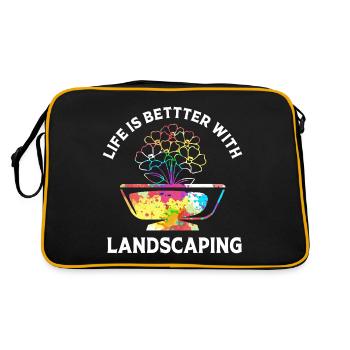 Paysagiste Jardinier Jardinier Jardin - Sac Retro - noir/or - Dos