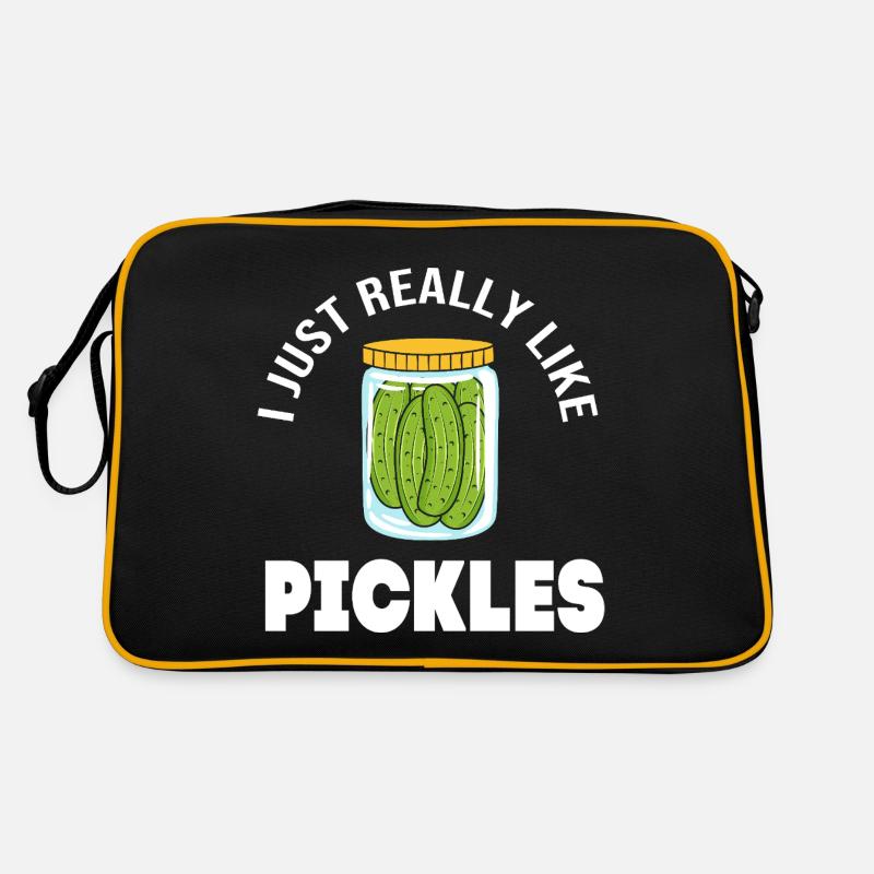 Essiggurke Gurke Gurken Retro Tasche