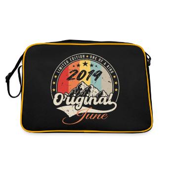Juin 2019 Original 2019 Anniversaire 2019 Juin - Sac Retro - noir/or - Dos