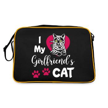 J’aime le chat de mes copines - Sac Retro - noir/or - Dos