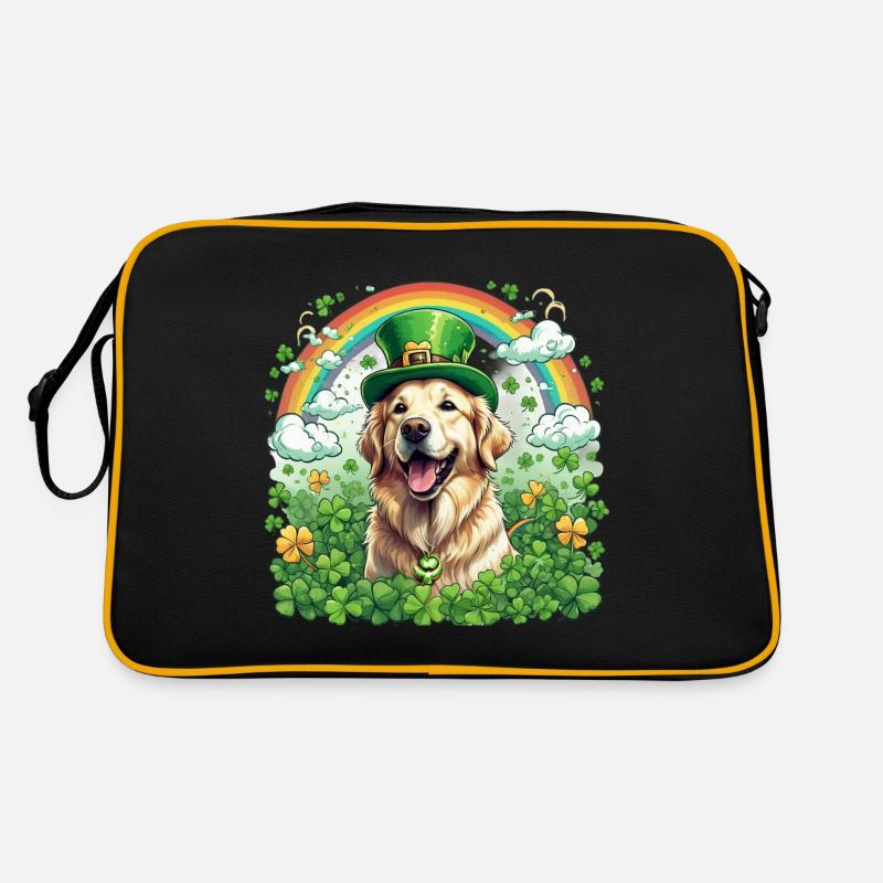 Chapeau vert et trèfle I Or de la Saint-Patrick Sac Retro