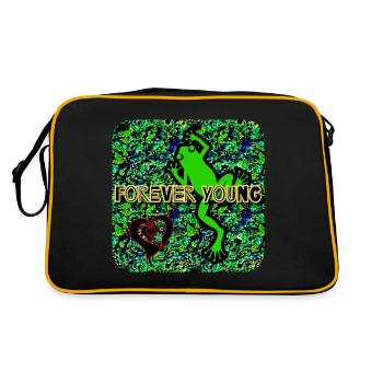 Forever Young - Club WoW - Retro Bag - black/gold - Back