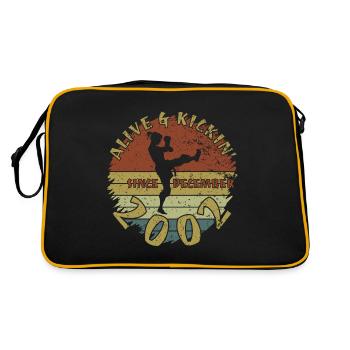 22. Birthday Alive and kickin since 12/2002 - Retro Bag - black/gold - Back