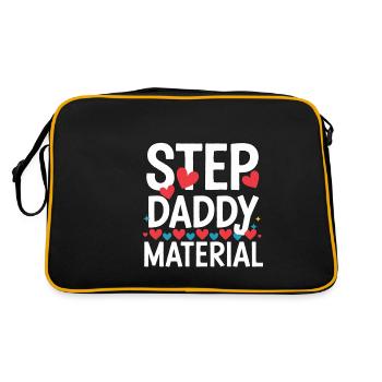 Step Daddy Material 15 - Retro Tasche - Schwarz/Gold - Hinten