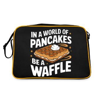 Waffles Breakfast Sweets - Retro Bag - black/gold - Back